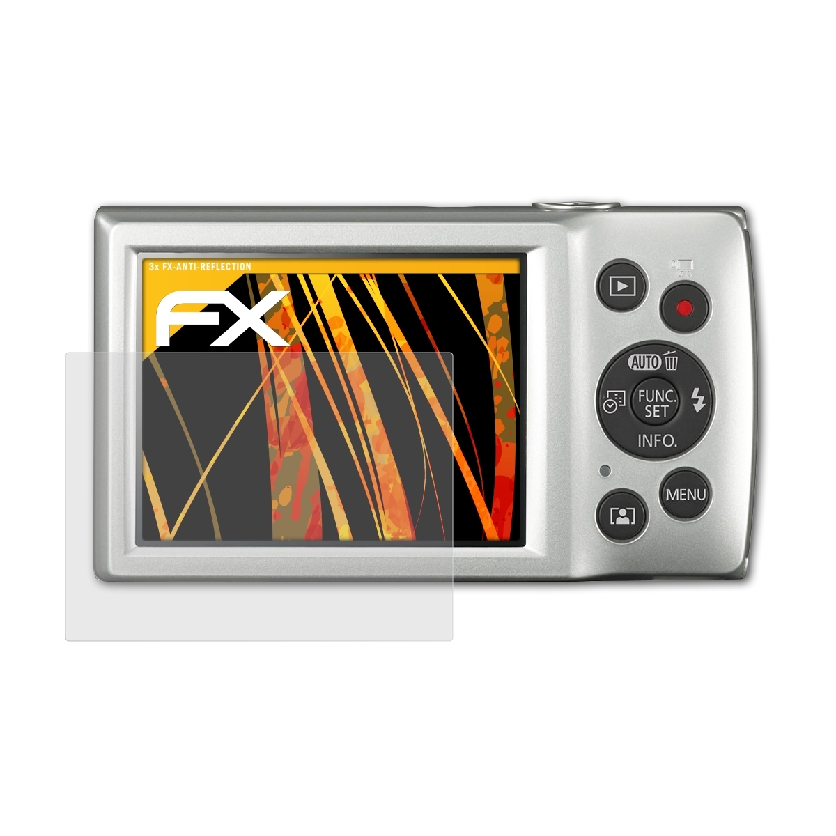 Displayschutz(für Digital FX-Antireflex 3x 185) IXUS Canon ATFOLIX