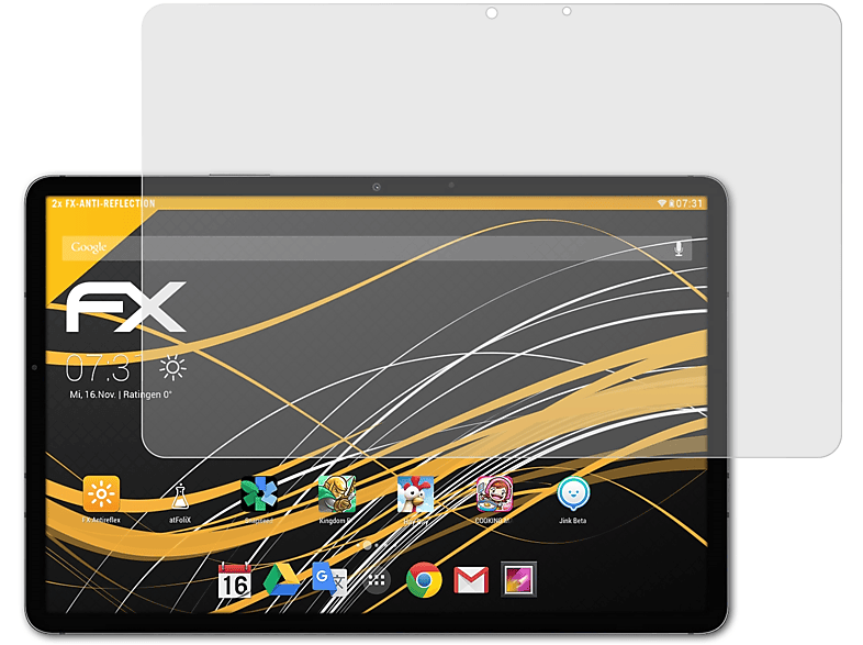 ATFOLIX 2x FX-Antireflex Displayschutz(für Samsung Galaxy Tab S7)