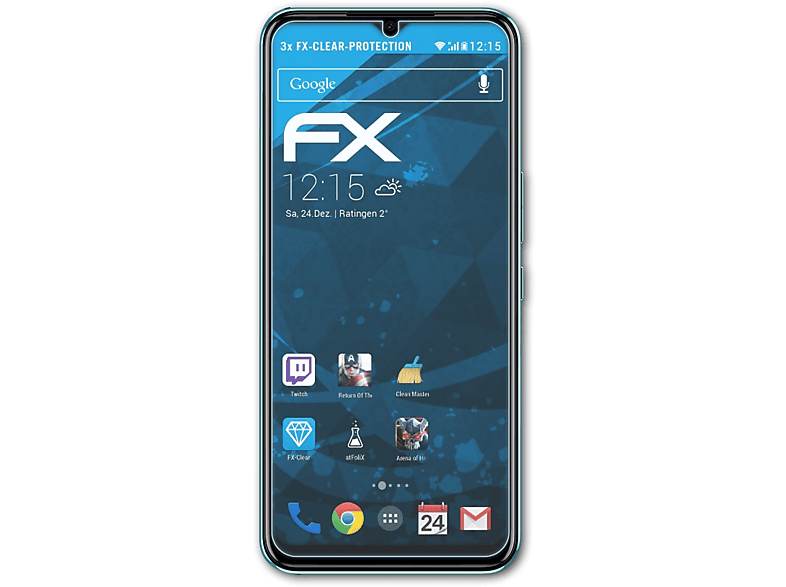 ATFOLIX 3x FX-Clear Displayschutz(für Tecno Spark 8)