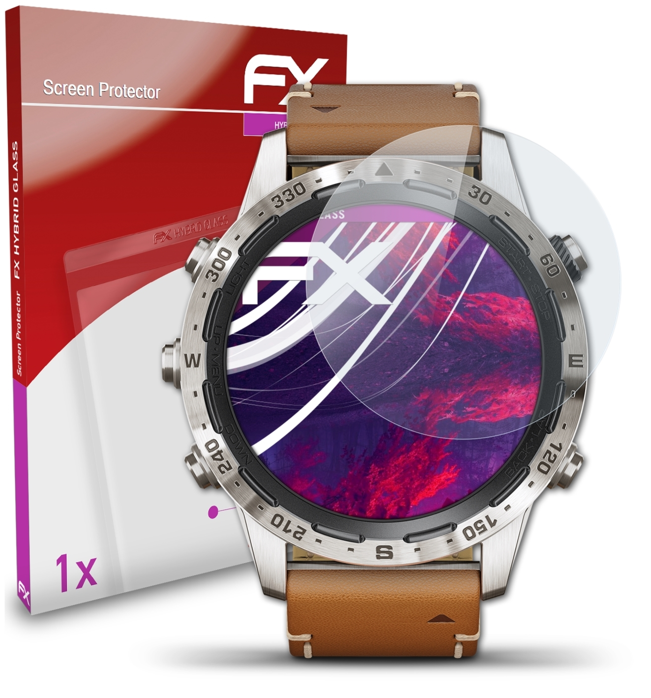 Adventurer) FX-Hybrid-Glass Garmin ATFOLIX Schutzglas(für Marq
