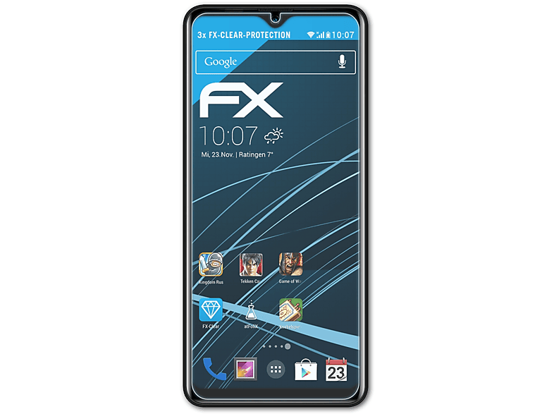 ATFOLIX FX-Clear Blackview 3x A80 Plus) Displayschutz(für