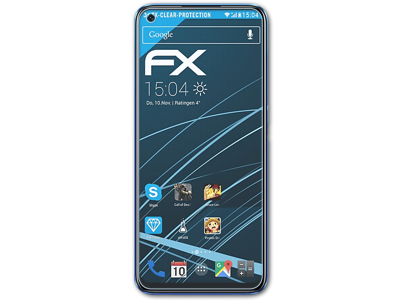 6) ATFOLIX FX-Clear Displayschutz(für 3x Oppo Realme