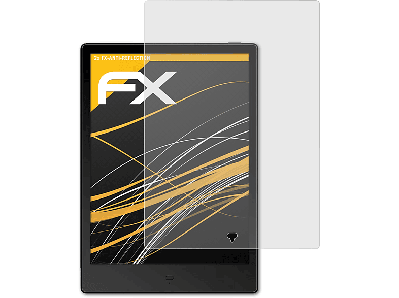 ATFOLIX 2x FX-Antireflex Displayschutz(für Boyue Likebook Alita)