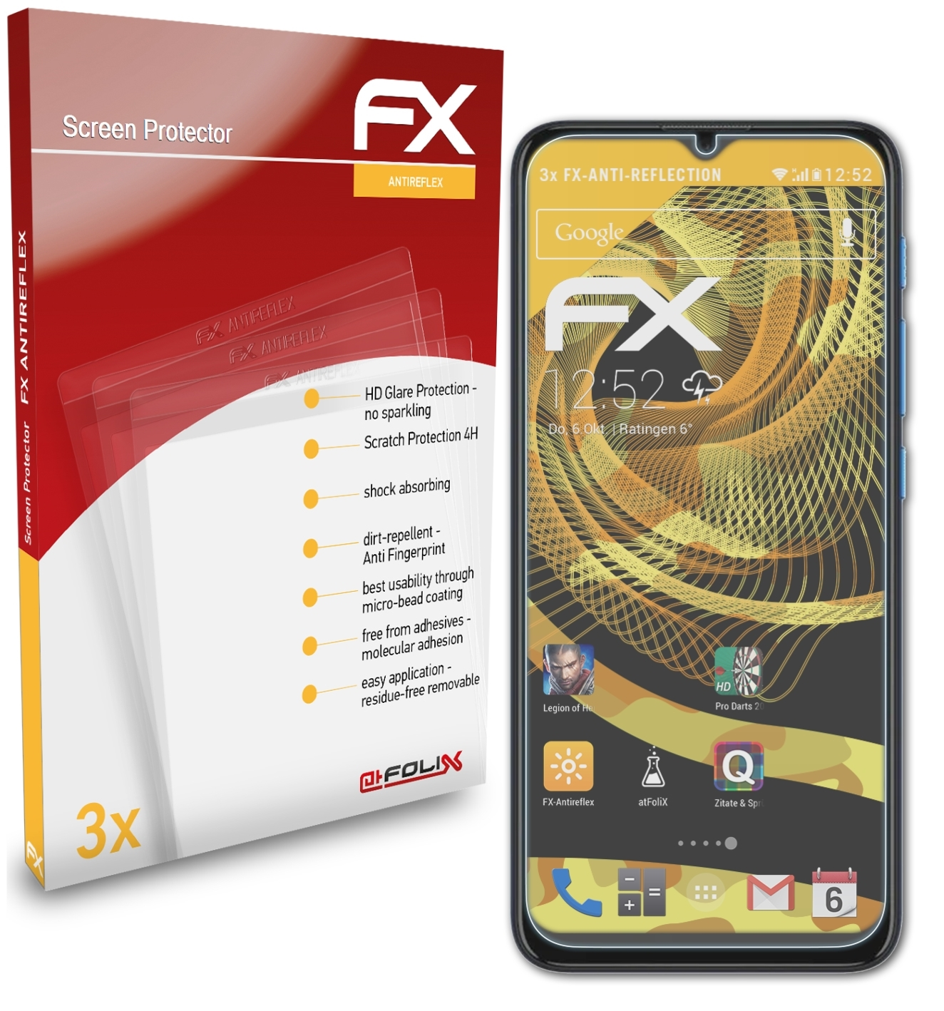FX-Antireflex Displayschutz(für 3x ATFOLIX Motorola E7 Power) Moto