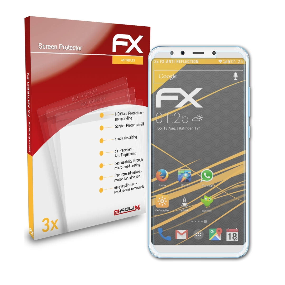 ATFOLIX Xiaomi FX-Antireflex A2) 3x Mi Displayschutz(für