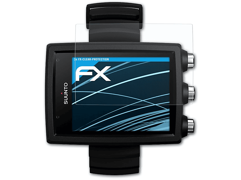ATFOLIX 3x FX-Clear Displayschutz(für Suunto Eon Core) | Smartwatch Schutzfolien & Gläser