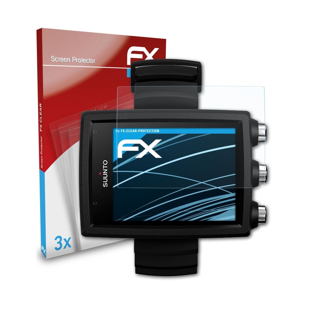 Suunto 3x FX-Clear ATFOLIX Core) Displayschutz(für Eon