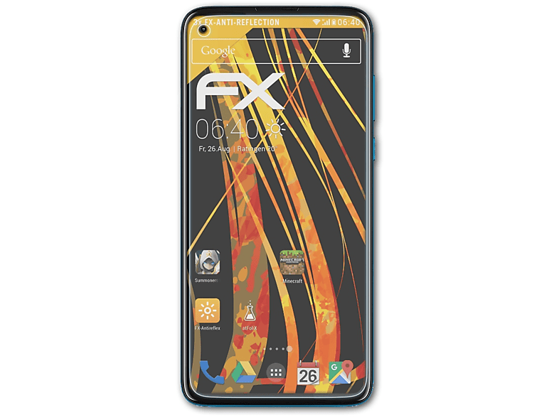 ATFOLIX 3x FX-Antireflex Displayschutz(für Motorola Moto G8 Power)