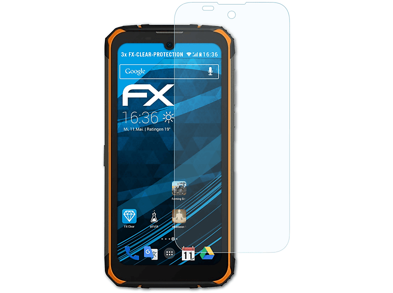 ATFOLIX 3x FX-Clear Displayschutz(für DOOGEE S59) | Displayschutzfolien & Gläser