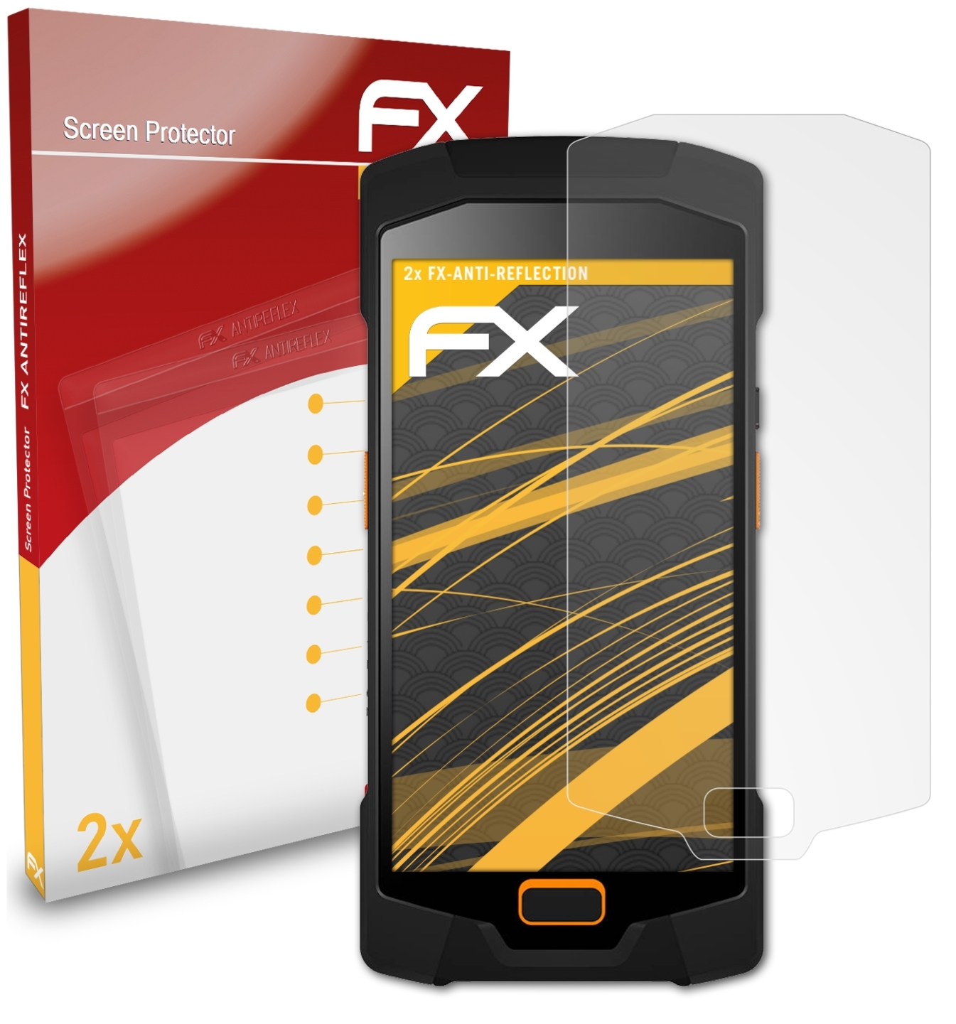 ATFOLIX 2x FX-Antireflex Displayschutz(für Sunmi Lite) P2