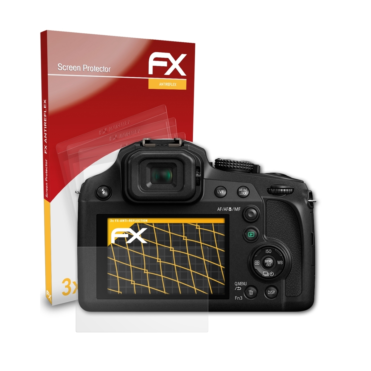 ATFOLIX 3x FX-Antireflex Displayschutz(für Panasonic DC-FZ82) Lumix