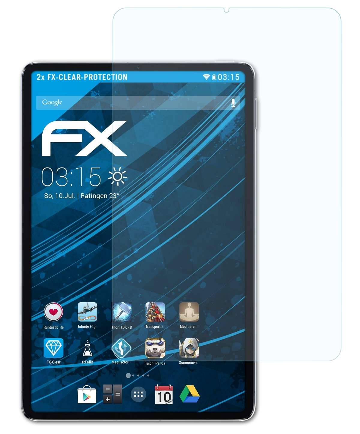 ATFOLIX 2x FX-Clear Xiaomi Pad Displayschutz(für Mi 5)