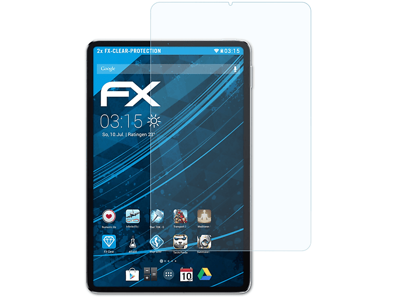 ATFOLIX 2x FX-Clear Displayschutz(für Xiaomi Mi Pad 5)