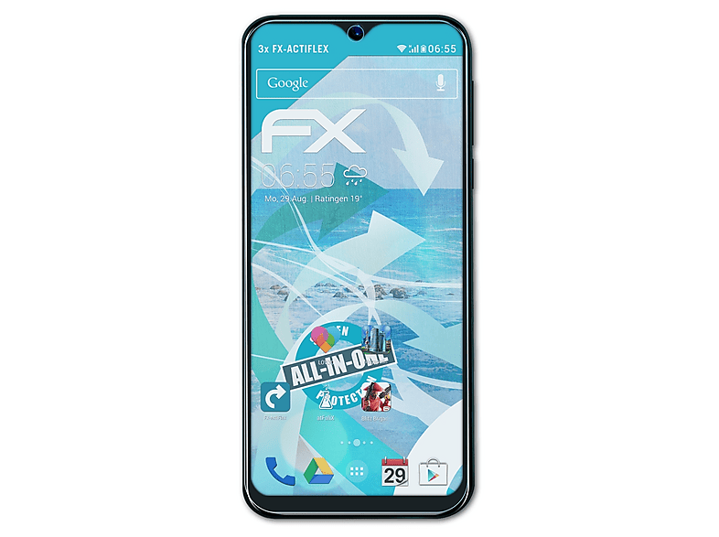 Moex FlexProtect Displayfolie Für Blackview A60 – Ultraklar, Kratzfest & Blasenfrei (3er Pack)