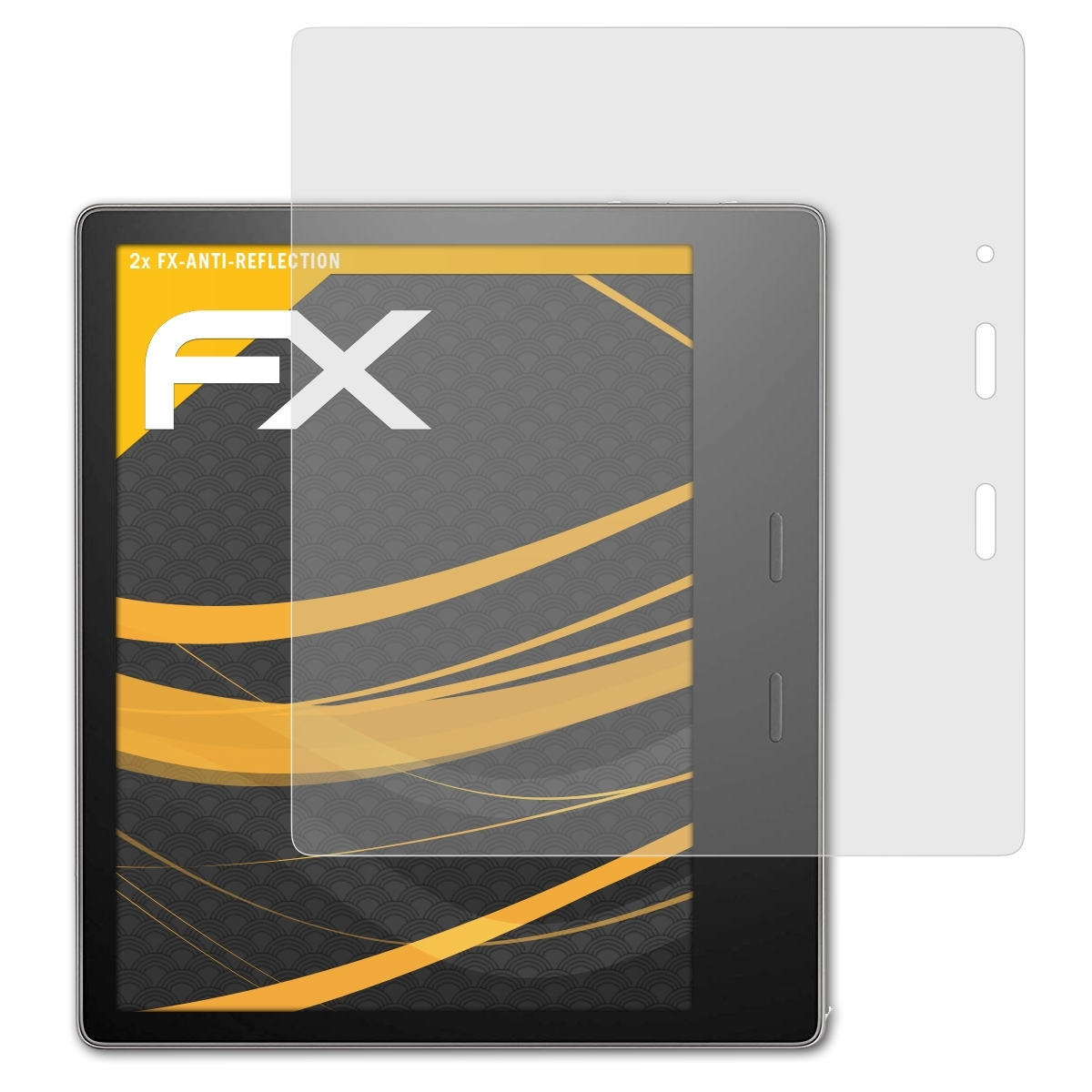 2x Displayschutz(für FX-Antireflex (Model Oasis Kindle Amazon ATFOLIX 2019))
