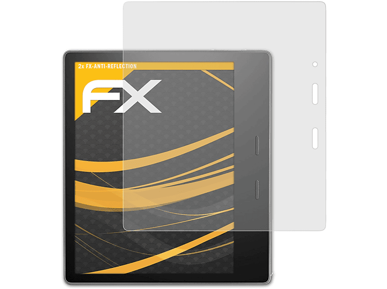 ATFOLIX 2x FX-Antireflex Displayschutz(für Amazon Kindle Oasis (Model 2019))