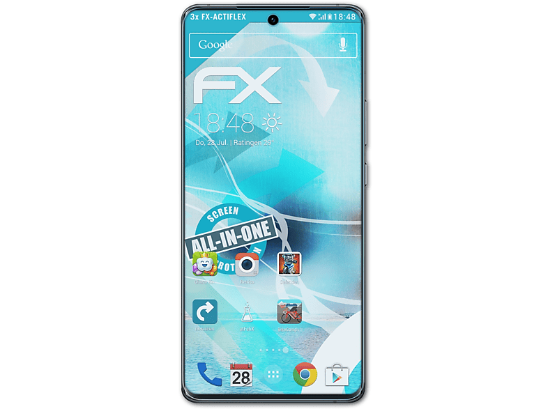 ATFOLIX 3x FX-ActiFleX Displayschutz(für Vivo X60 Pro)