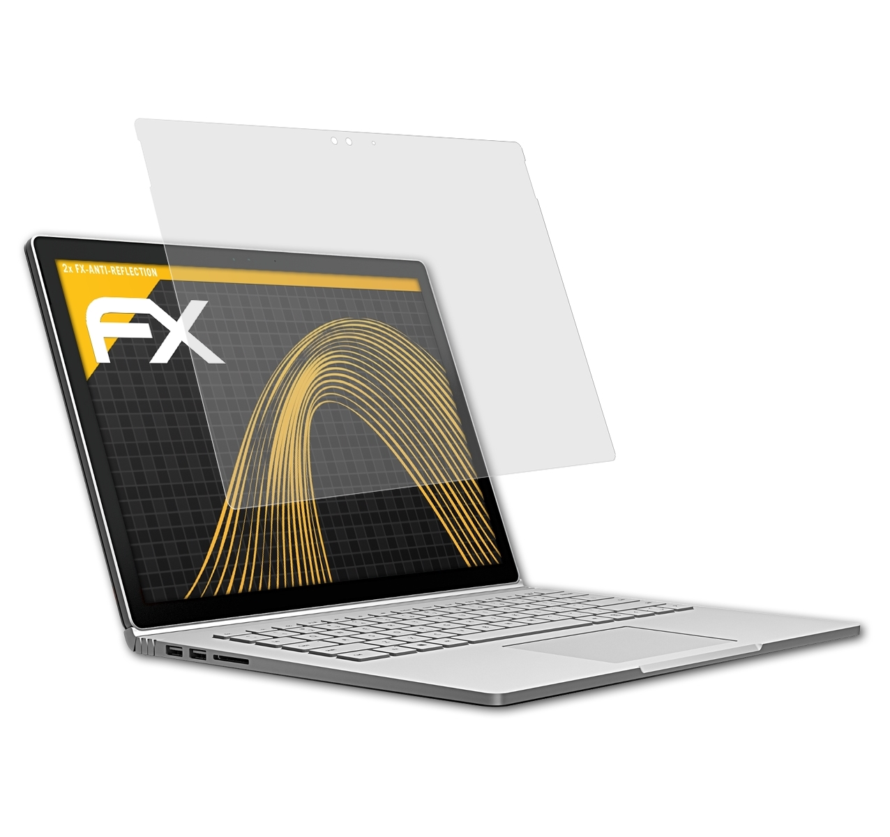 ATFOLIX 2x FX-Antireflex Displayschutz(für Surface Book) Microsoft
