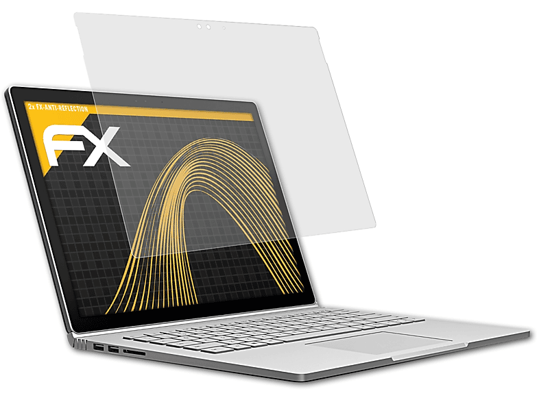 ATFOLIX 2x FX-Antireflex Displayschutz(für Microsoft Surface Book)
