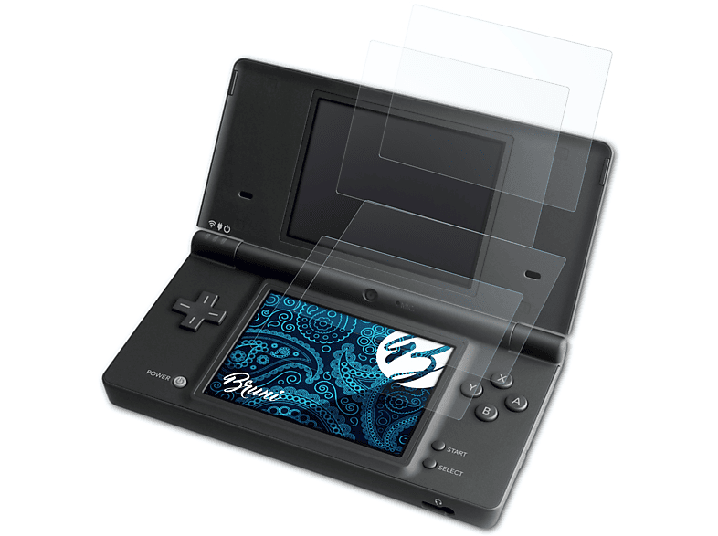 BRUNI 2x Basics-Clear Schutzfolie(für Nintendo DSi)