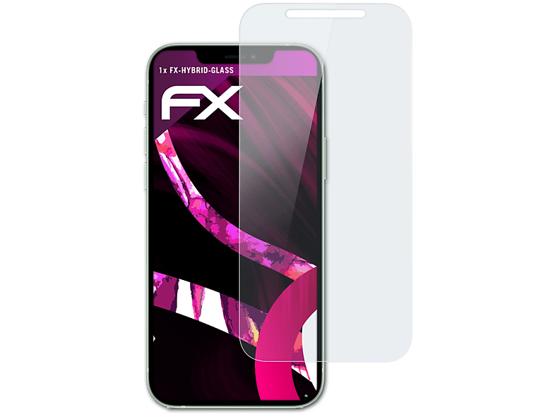 ATFOLIX FX-Hybrid-Glass Schutzglas(für Apple iPhone 12)
