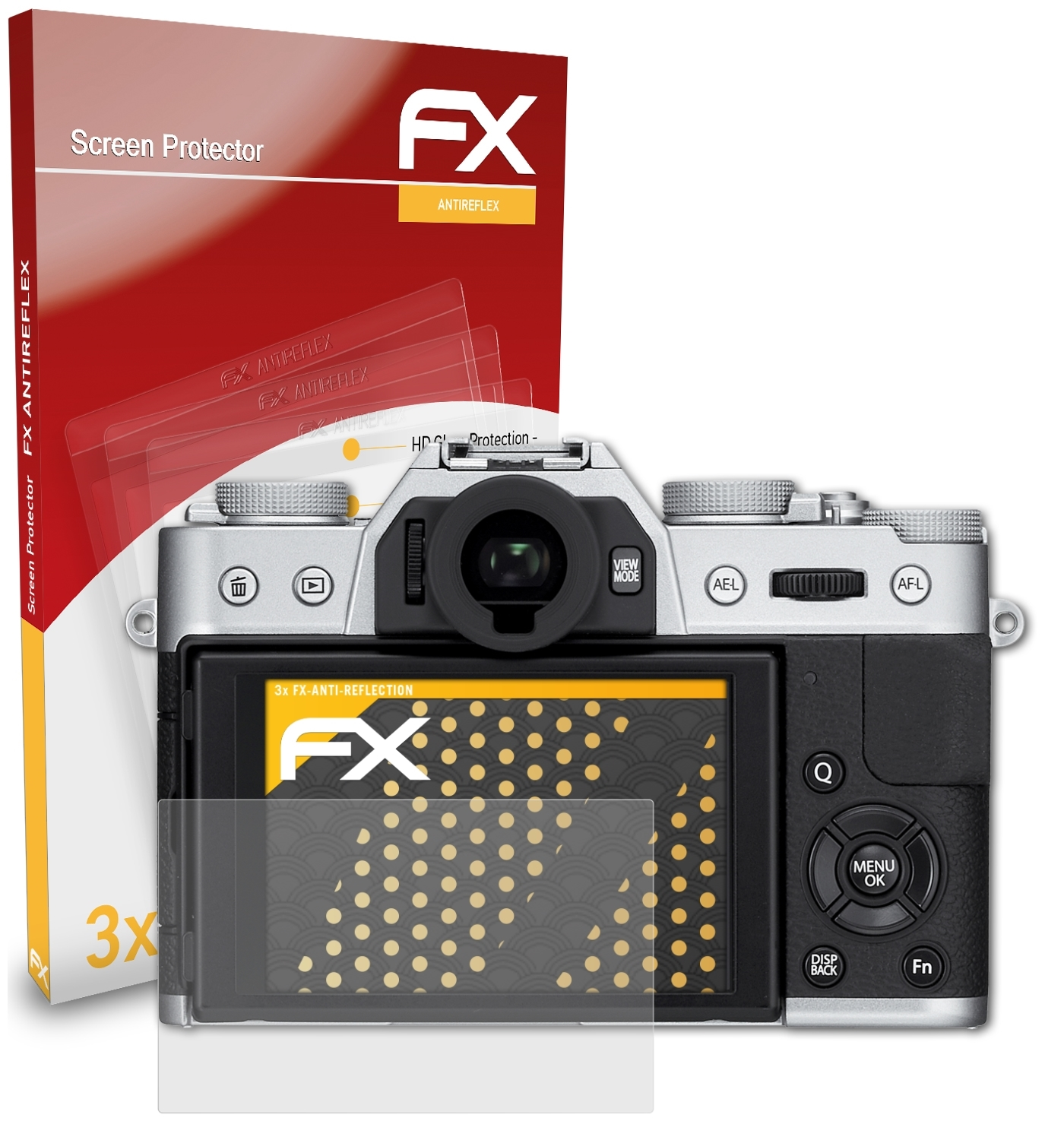 ATFOLIX 3x FX-Antireflex Fujifilm X-T10) Displayschutz(für