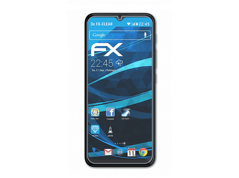 ATFOLIX 3x FX-Clear Displayschutz(für Motorola Moto G10)