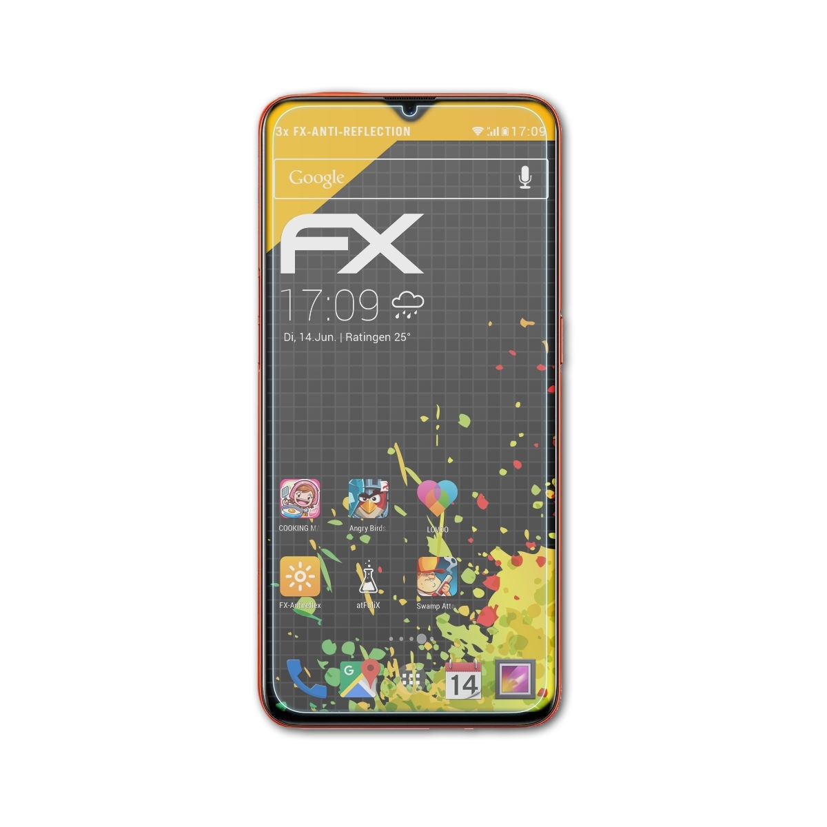 FX-Antireflex 3x Reno Oppo Displayschutz(für Z) ATFOLIX