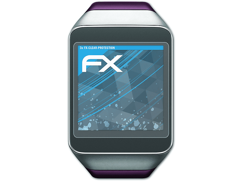 ATFOLIX 3x FX-Clear Live) Gear Displayschutz(für Samsung