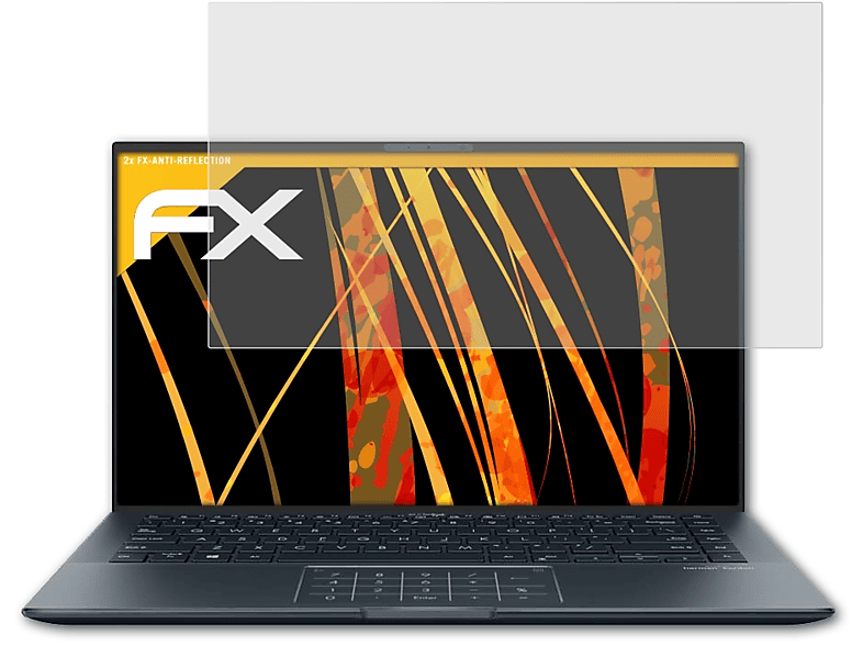 2x Asus FX-Antireflex (UX425EA)) 14 ZenBook Displayschutz(für ATFOLIX