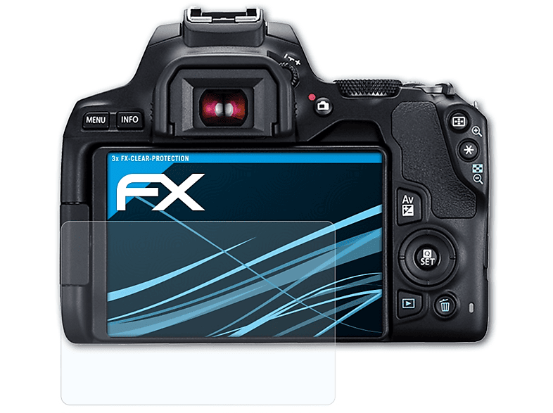 FX-Clear Canon 3x Displayschutz(für ATFOLIX 250D) EOS