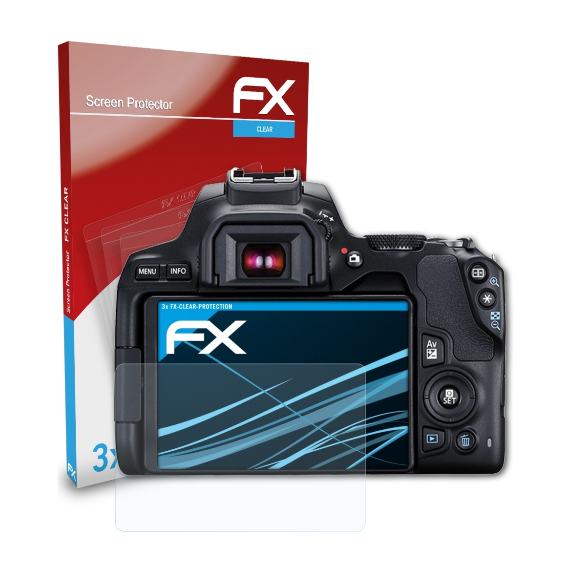 3x EOS ATFOLIX 250D) Displayschutz(für Canon FX-Clear