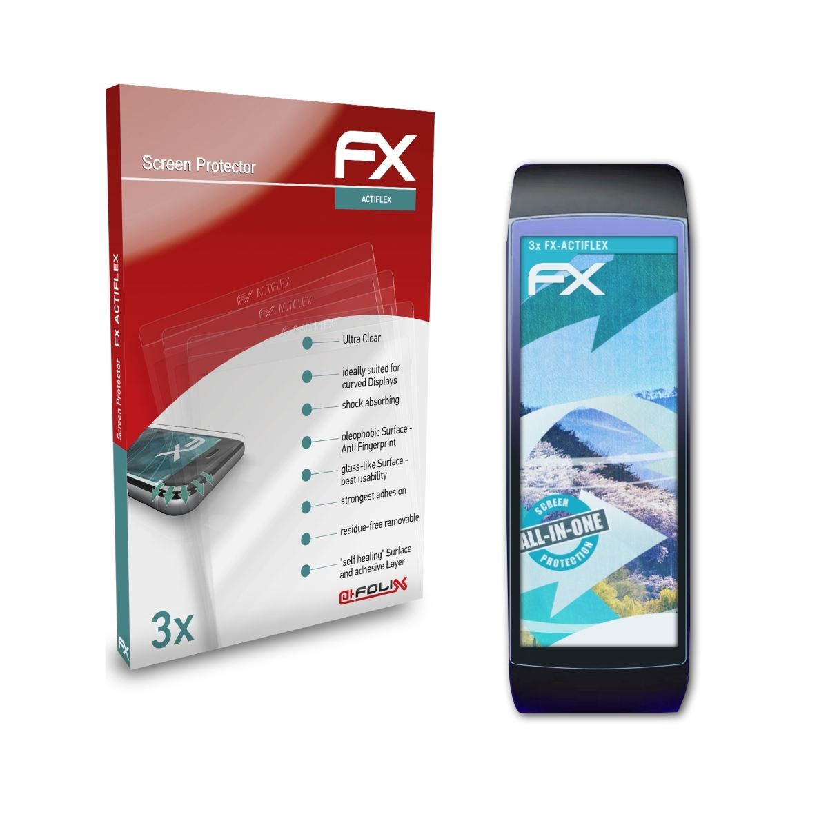 FX-ActiFleX Amazfit Displayschutz(für X) 3x ATFOLIX