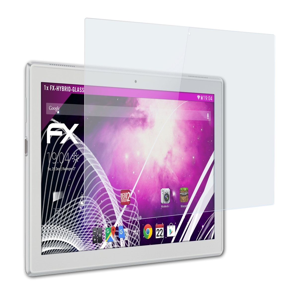 ATFOLIX FX-Hybrid-Glass Schutzglas(für Lenovo Tab 10) 4