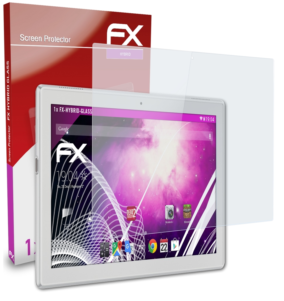 ATFOLIX FX-Hybrid-Glass Schutzglas(für 10) Tab 4 Lenovo