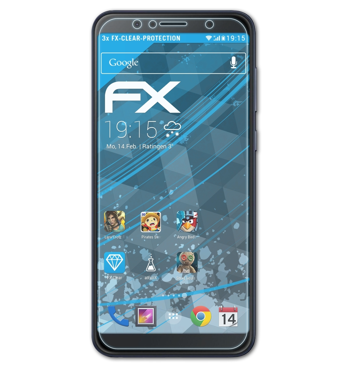(ZB602KL)) 3x Pro (M1) FX-Clear ZenFone ATFOLIX Displayschutz(für Max Asus