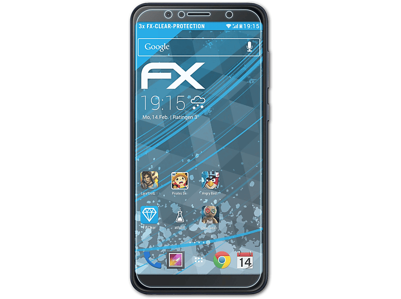 ATFOLIX FX-Clear Pro 3x Max ZenFone (M1) (ZB602KL)) Displayschutz(für Asus
