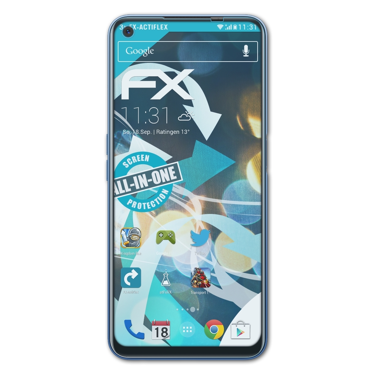 5G) FX-ActiFleX 3x Realme 7 ATFOLIX Displayschutz(für