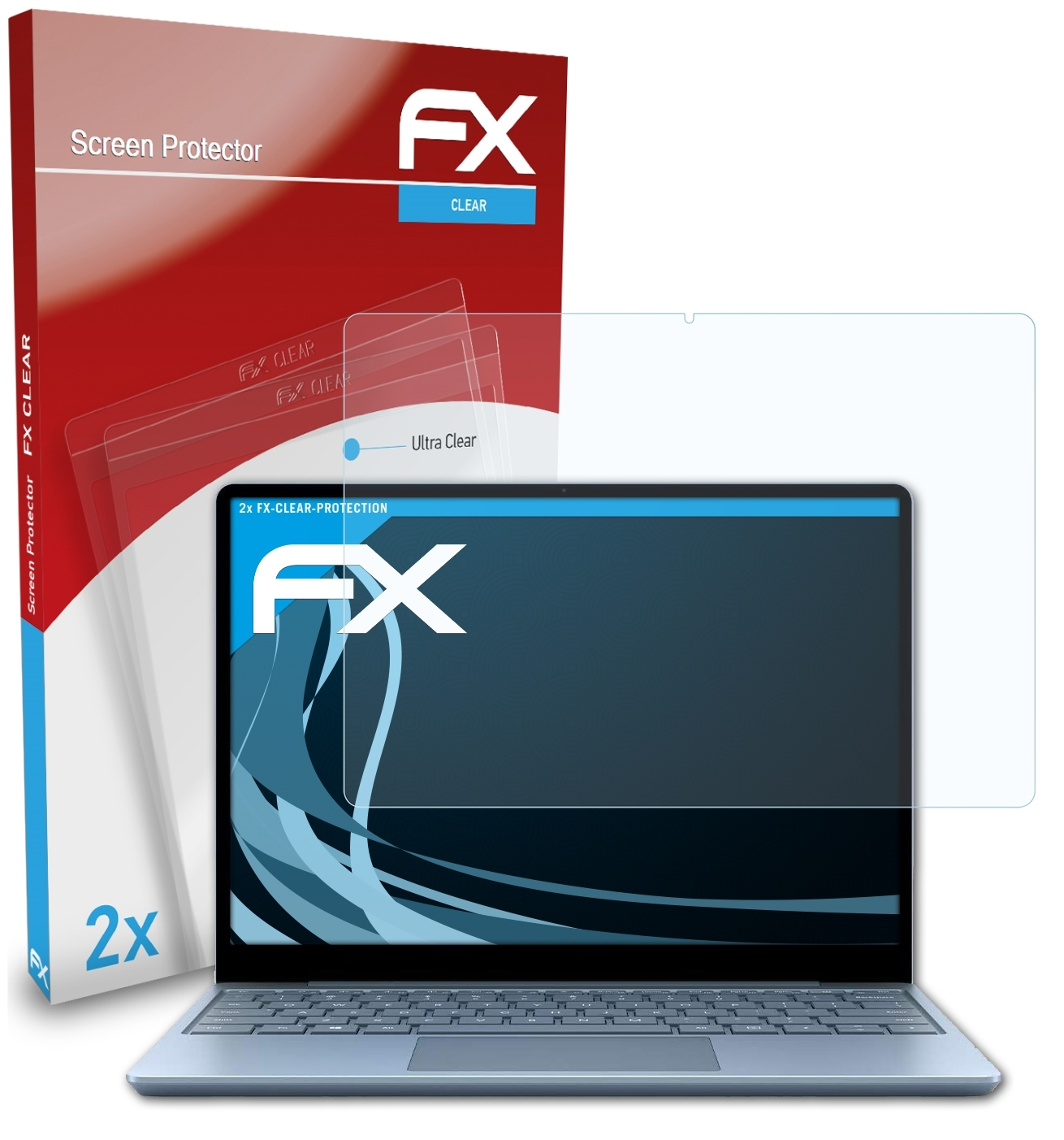 ATFOLIX 2x FX-Clear Surface Laptop Displayschutz(für Microsoft Go)