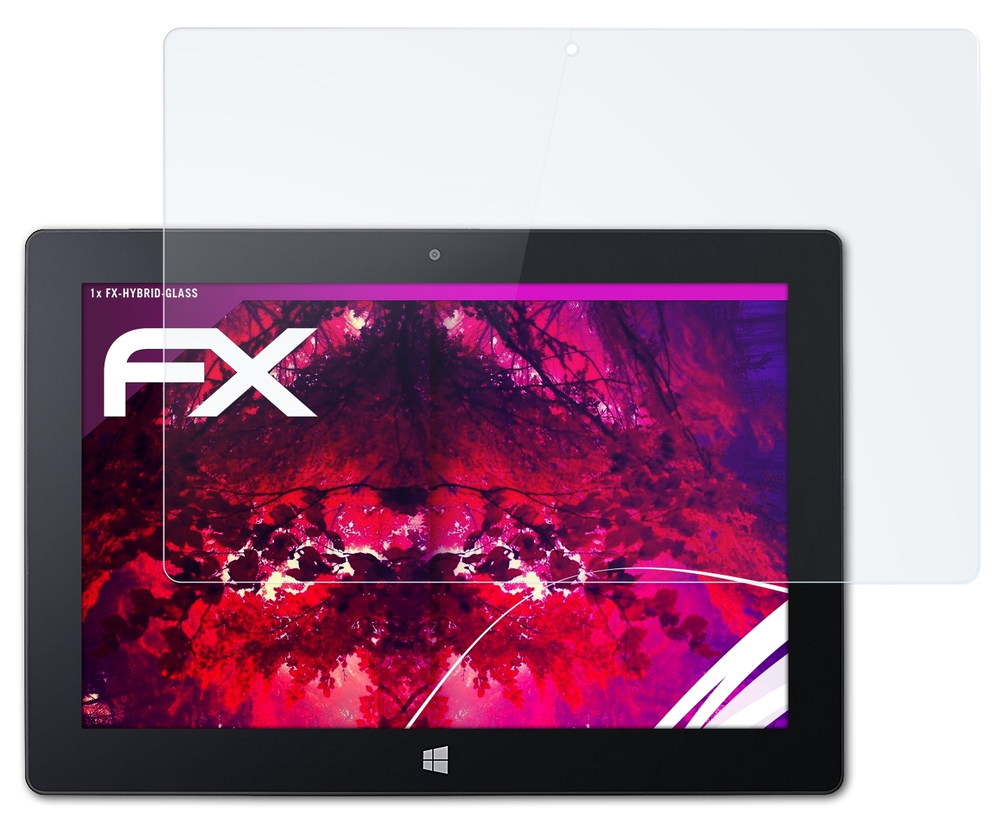 ATFOLIX FX-Hybrid-Glass Schutzglas(für Acer Switch One 10)