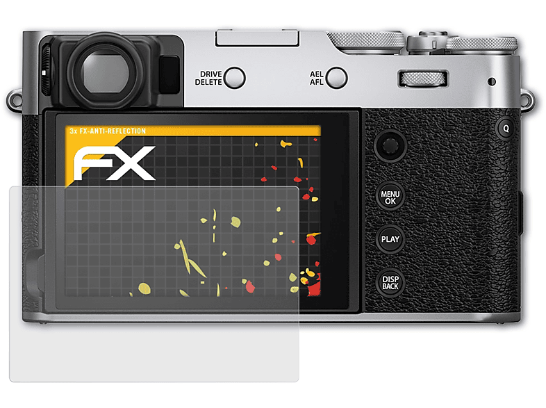 AtFoliX FX-Clear Displayschutzfolie Für Fujifilm X100T – Ultraklar, Kratzfest (6H), Blasenfreie Montage