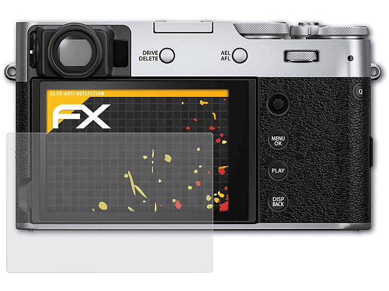 ATFOLIX 3x FX-Antireflex Displayschutz(für Fujifilm X100V)