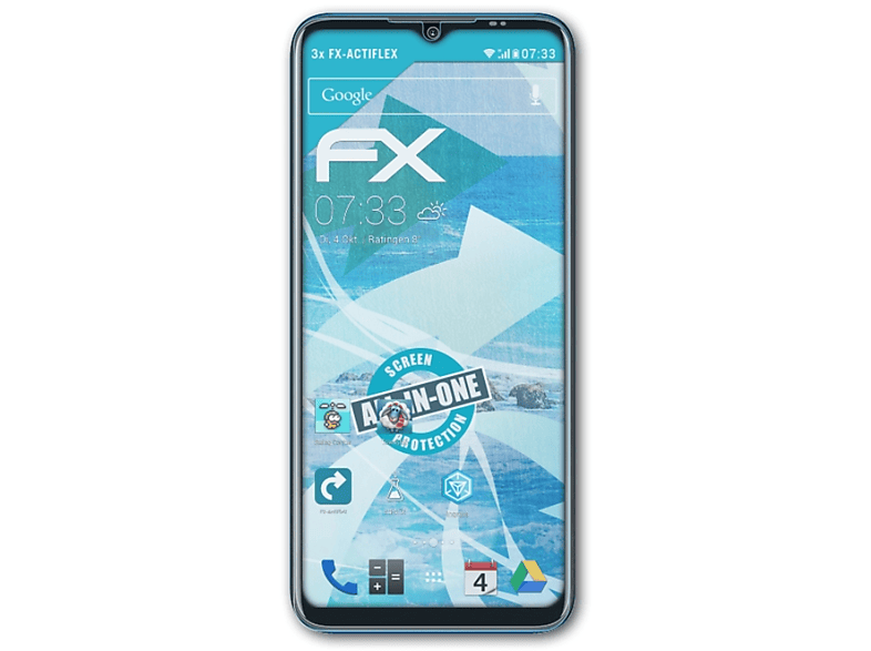 ATFOLIX 3x FX-ActiFleX Displayschutz(für Gionee Max Pro)