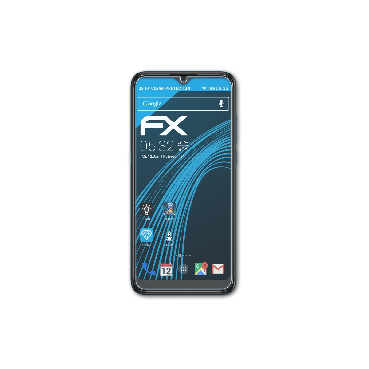 Displayschutz(für Plus) 3X 3x FX-Clear ATFOLIX Alcatel