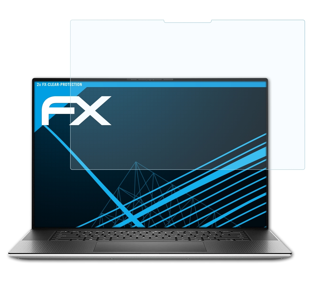 Displayschutz(für XPS 17 2x Dell Dell FX-Clear (9700)) ATFOLIX
