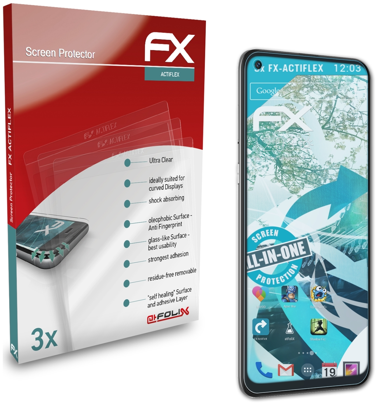 ATFOLIX 3x FX-ActiFleX Displayschutz(für TCL 10L)
