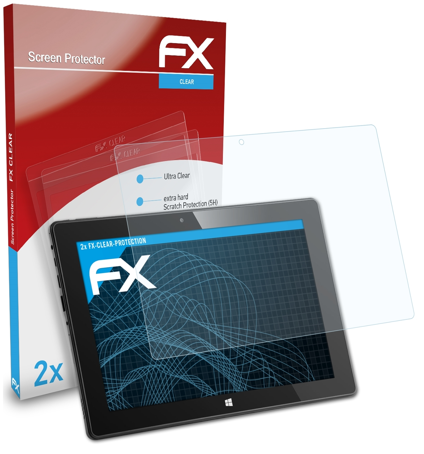 ATFOLIX 2x FX-Clear Displayschutz(für CSL 10 HD) Tab Panther