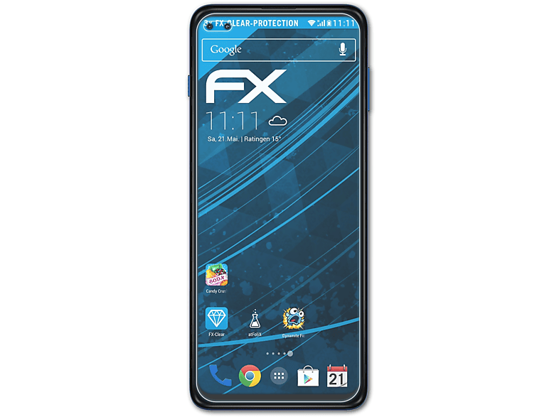 5G 3x G Displayschutz(für Motorola Plus) Moto FX-Clear ATFOLIX
