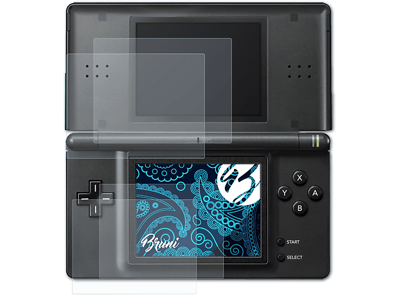 BRUNI 2x Basics-Clear Schutzfolie(für Nintendo DS-Lite)