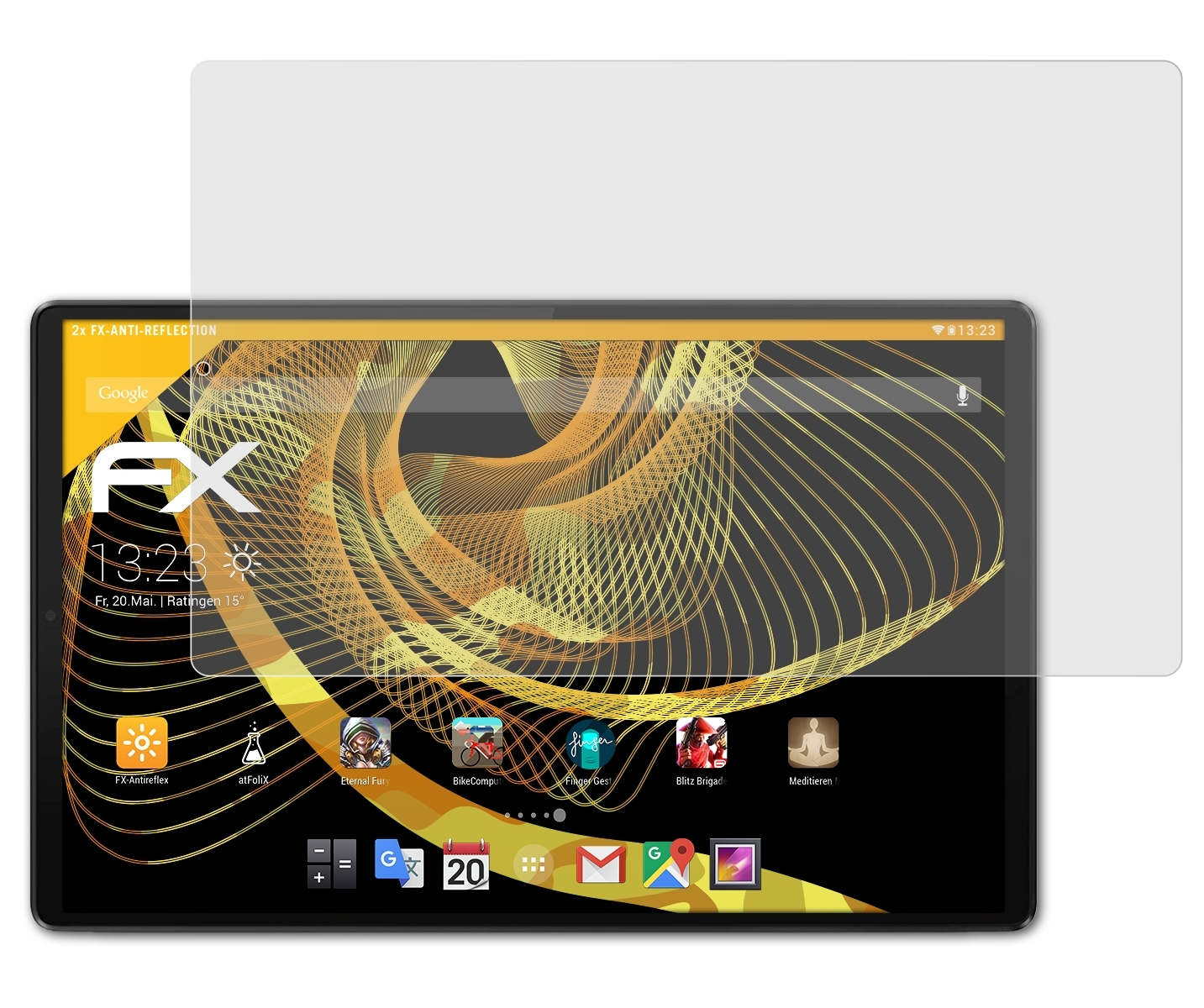 ATFOLIX 2x FX-Antireflex Generation)) Lenovo (2. Smart M10 Displayschutz(für Plus FHD Tab
